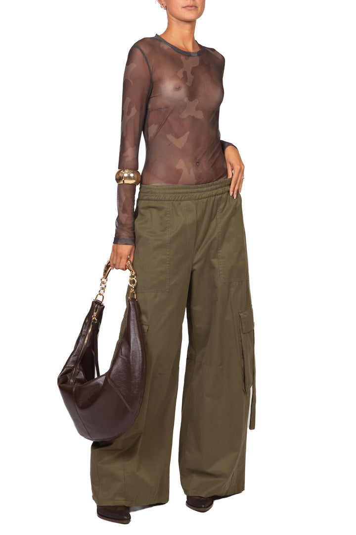 Tensione In - Pantalone cargo con elastico Art. KN505