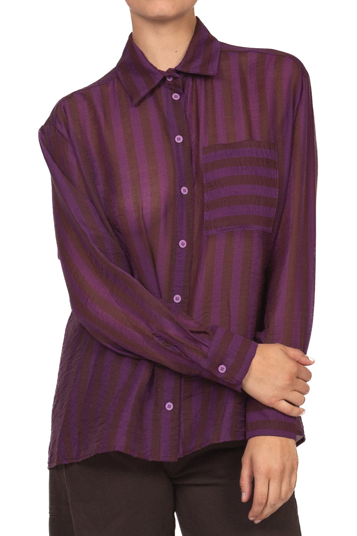 Tensione In - Camicia rigata con taschino Art. 40295