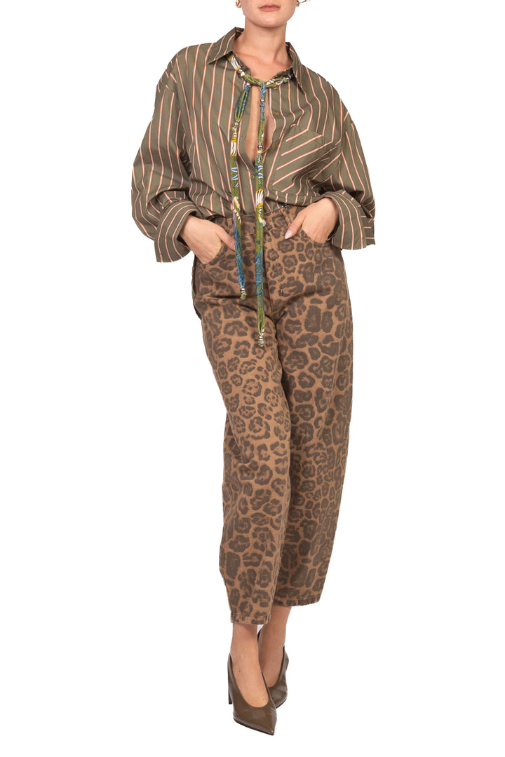 Have One - Jeans balloon animalier  Art. PSB-R190