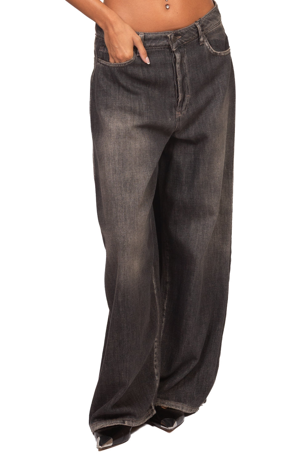 Tensione In - Jeans barrel ampio - denim Art. KAJA-DRT-AI26