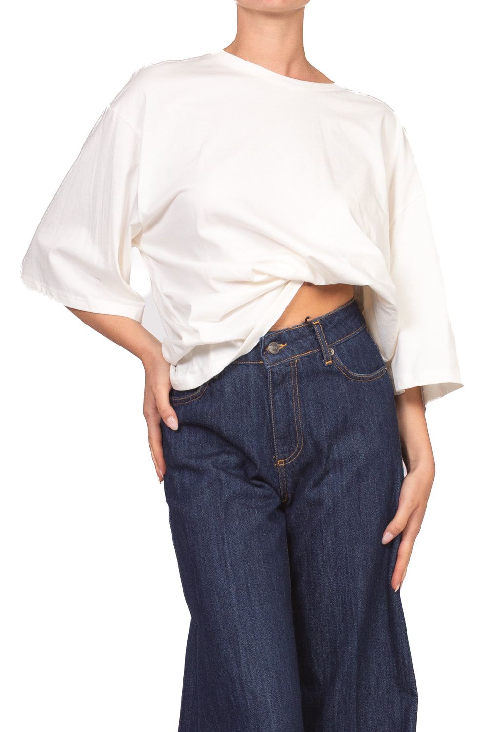 Tensione In - T-Shirt over arricciata Art. FW260067