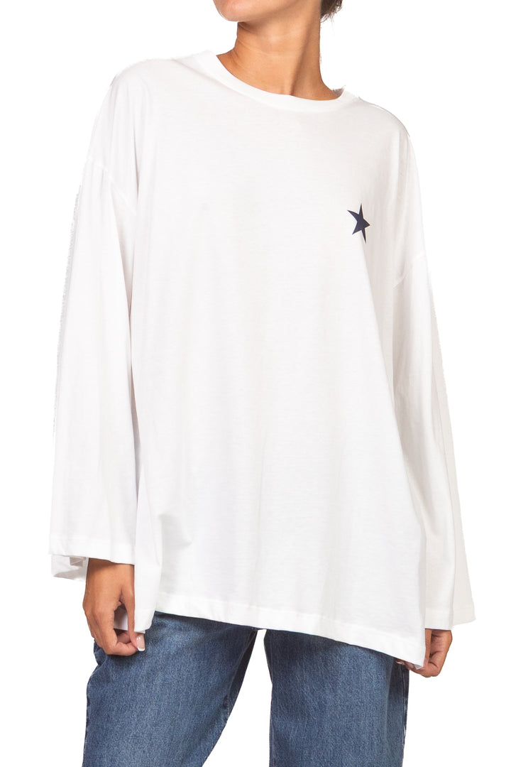 Vicolo - T-Shirt over dettaglio stella manica ampia Art. RAC0132