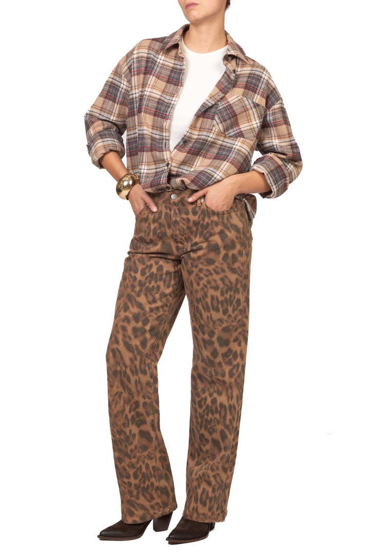 Vicolo - Jeans crop animalier - denim Art. DAC5271