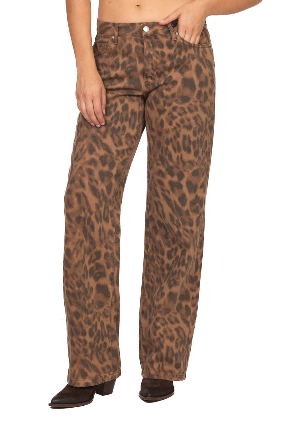 Vicolo - Jeans crop animalier - denim Art. DAC5271