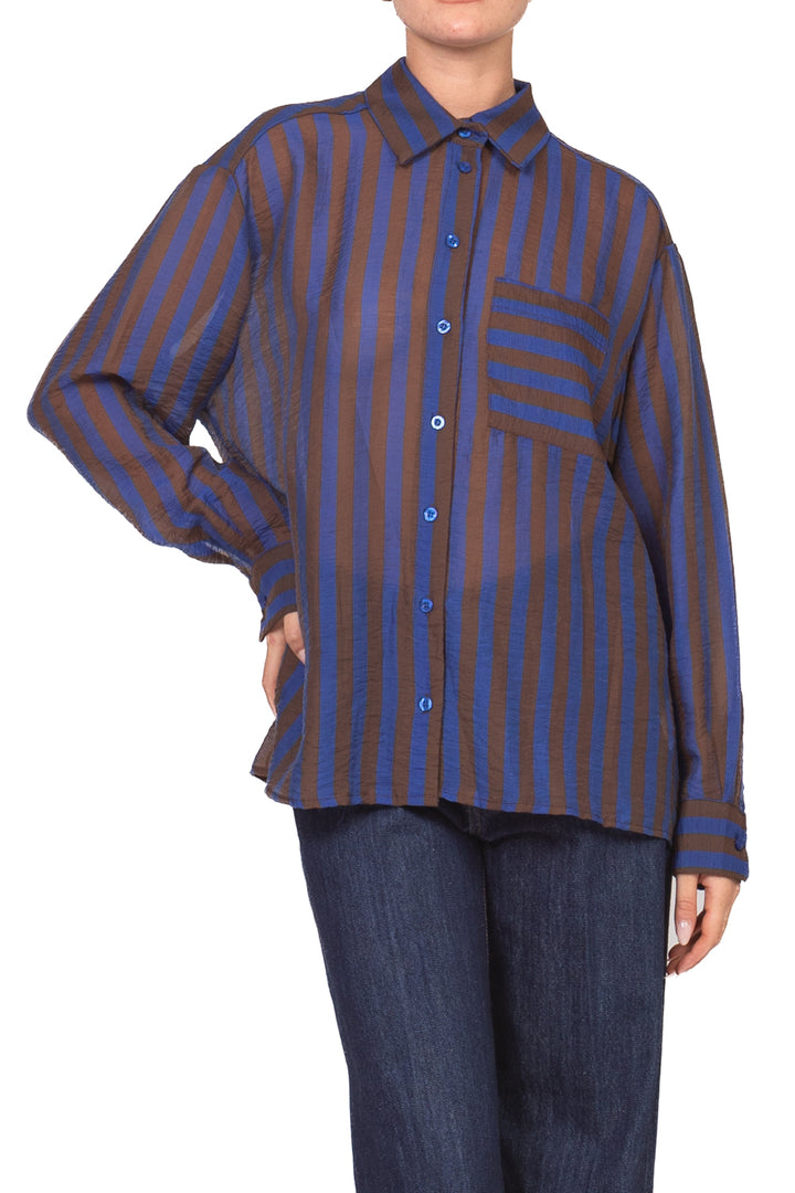 Tensione In - Camicia rigata con taschino Art. 40295