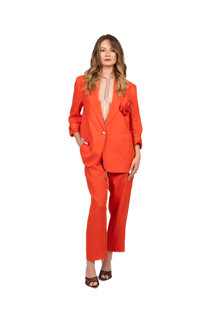 Vicolo - Pantalone carrot in lino Art. TAB2634