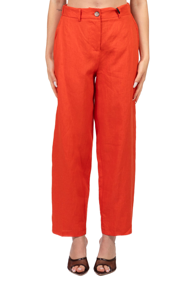 Vicolo - Pantalone carrot in lino Art. TAB2634