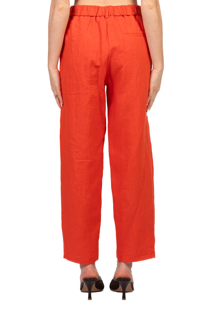 Vicolo - Pantalone carrot in lino Art. TAB2634