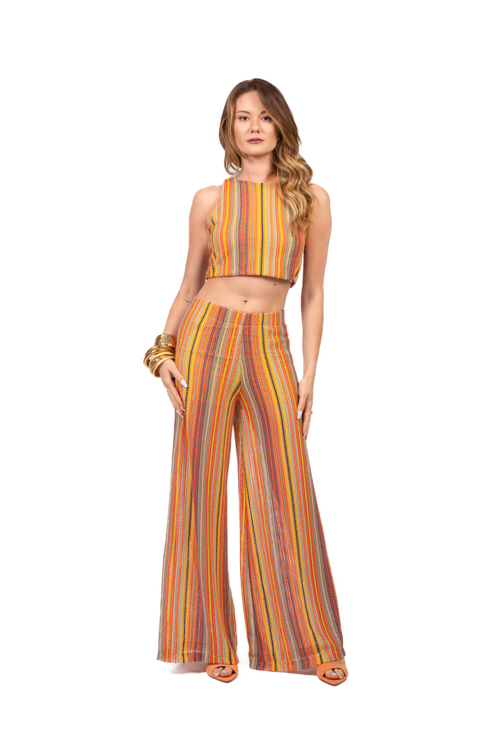 Have One - Top crop in filo multicolor Art. RMA-Q305