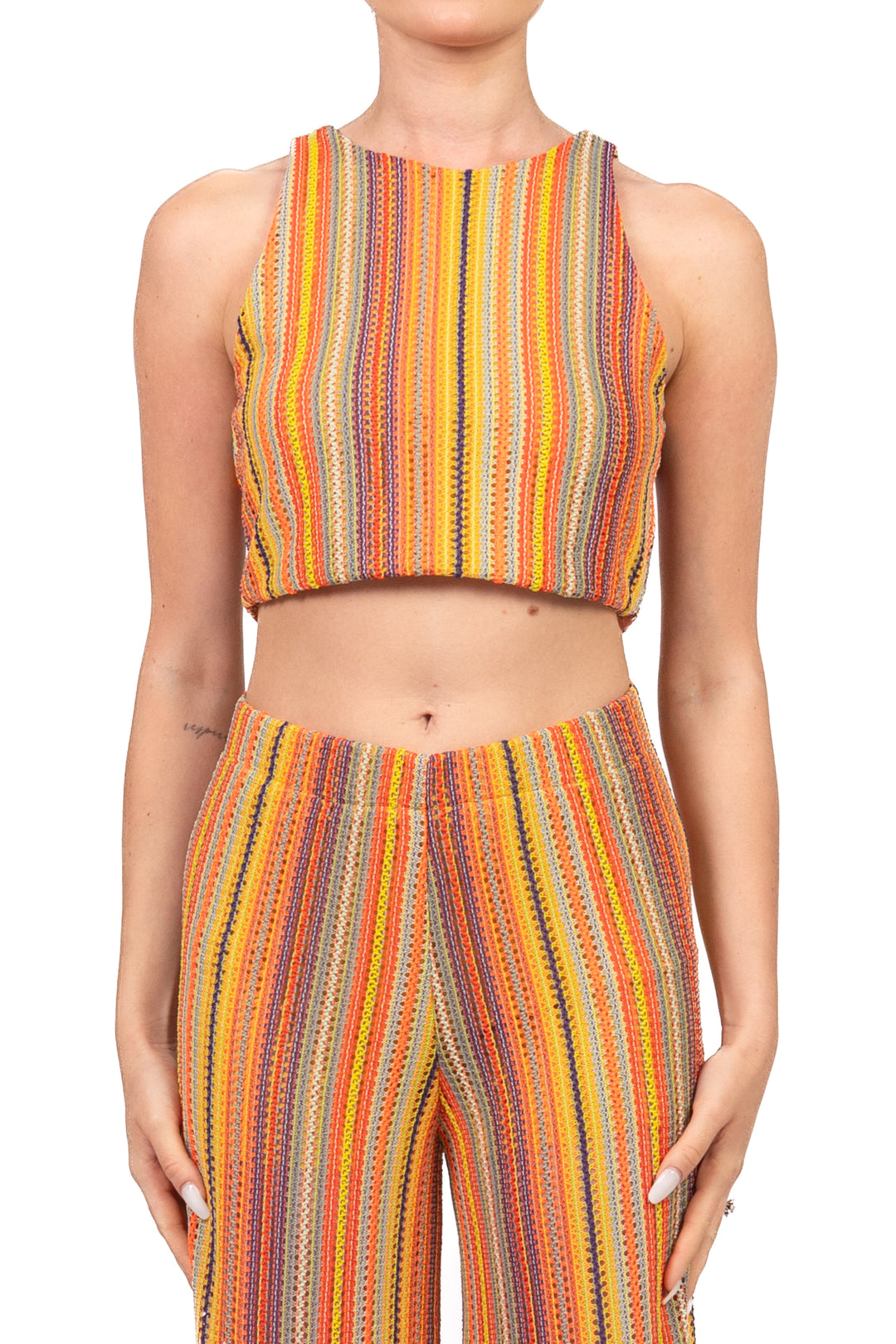 Have One - Top crop in filo multicolor Art. RMA-Q305