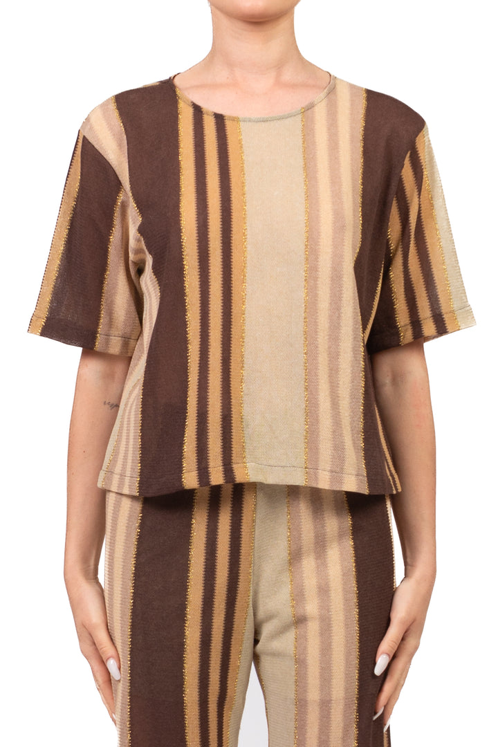 Vicolo - Maglia mezza manica filo lurex Art. TAB2874