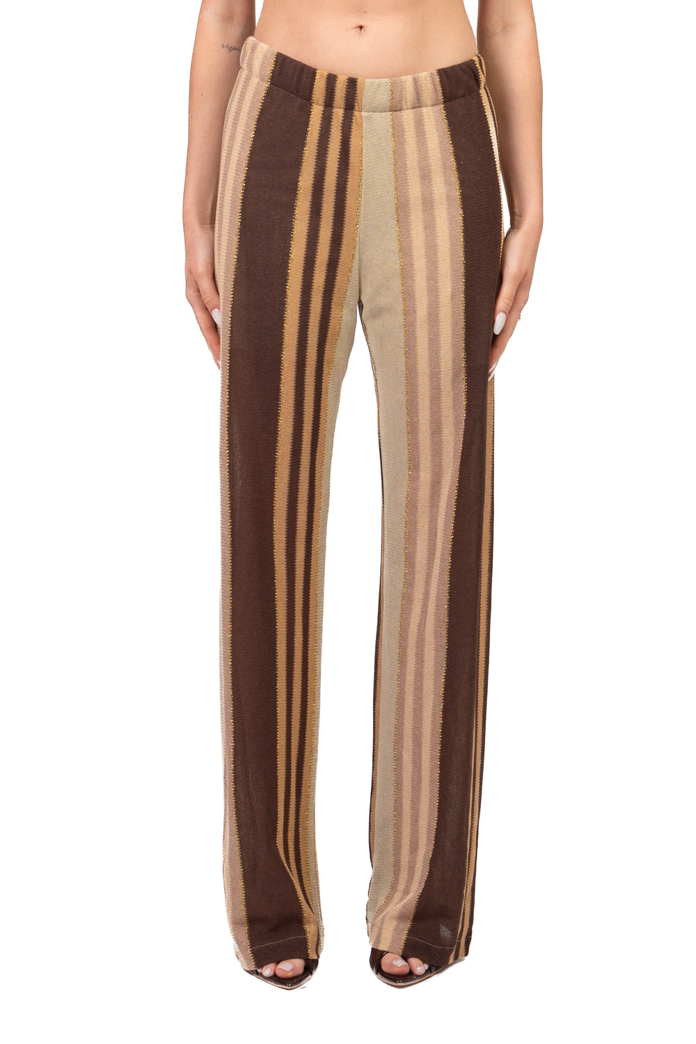 Vicolo - Pantalone rigato filo lurex Art. TAB2872