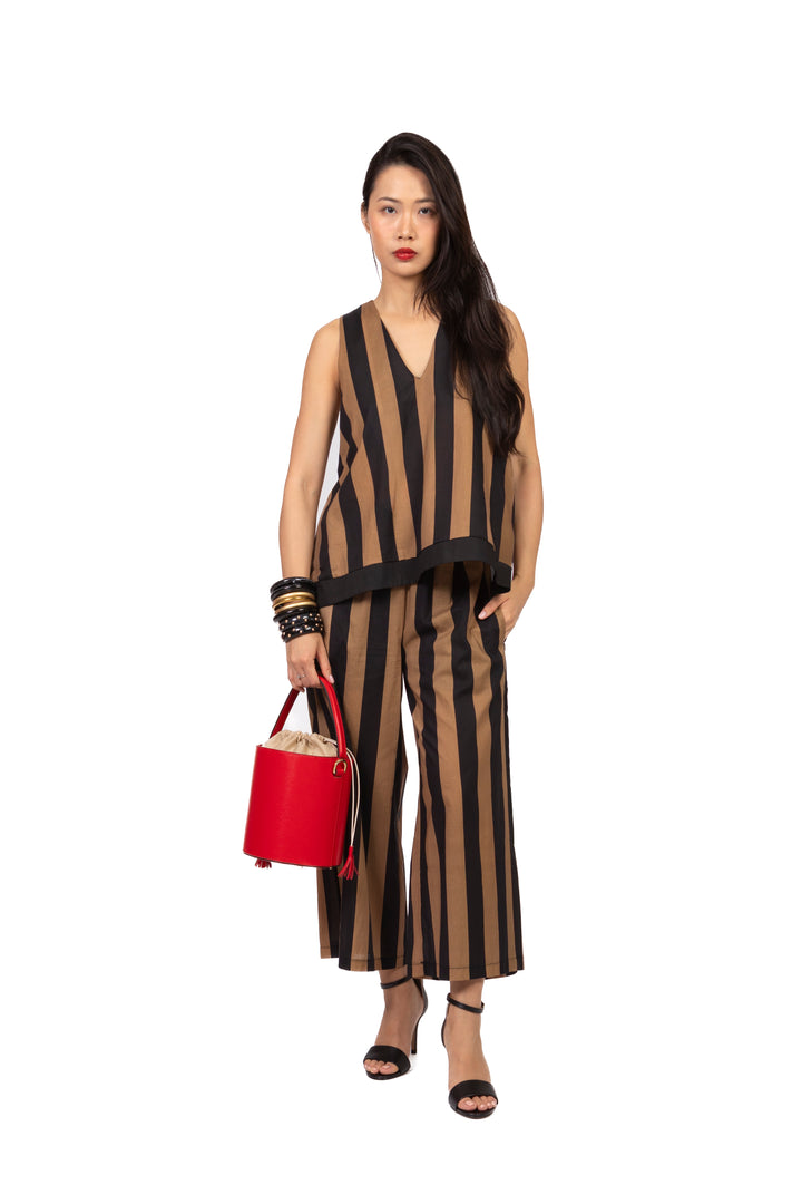 Have One - Pantalone crop rigato Art. PVS-Q647