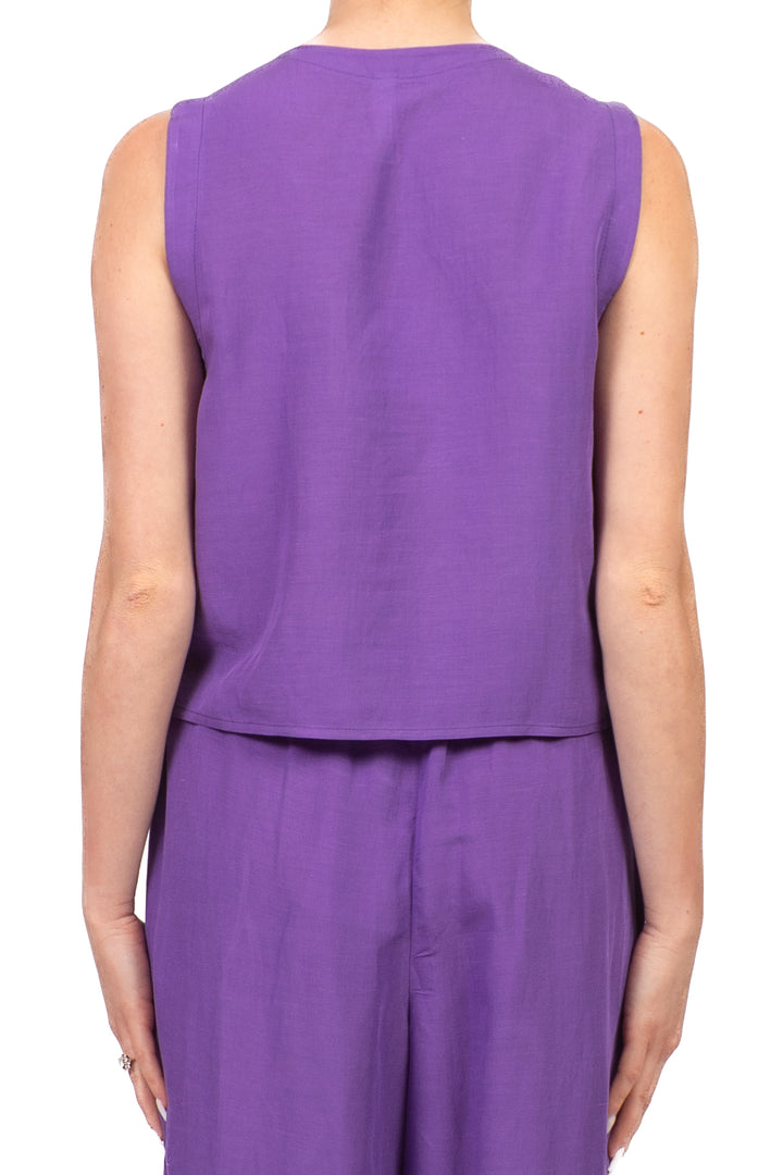 Tensione In - Completo top e pantalone misto lino Art. 26C5366