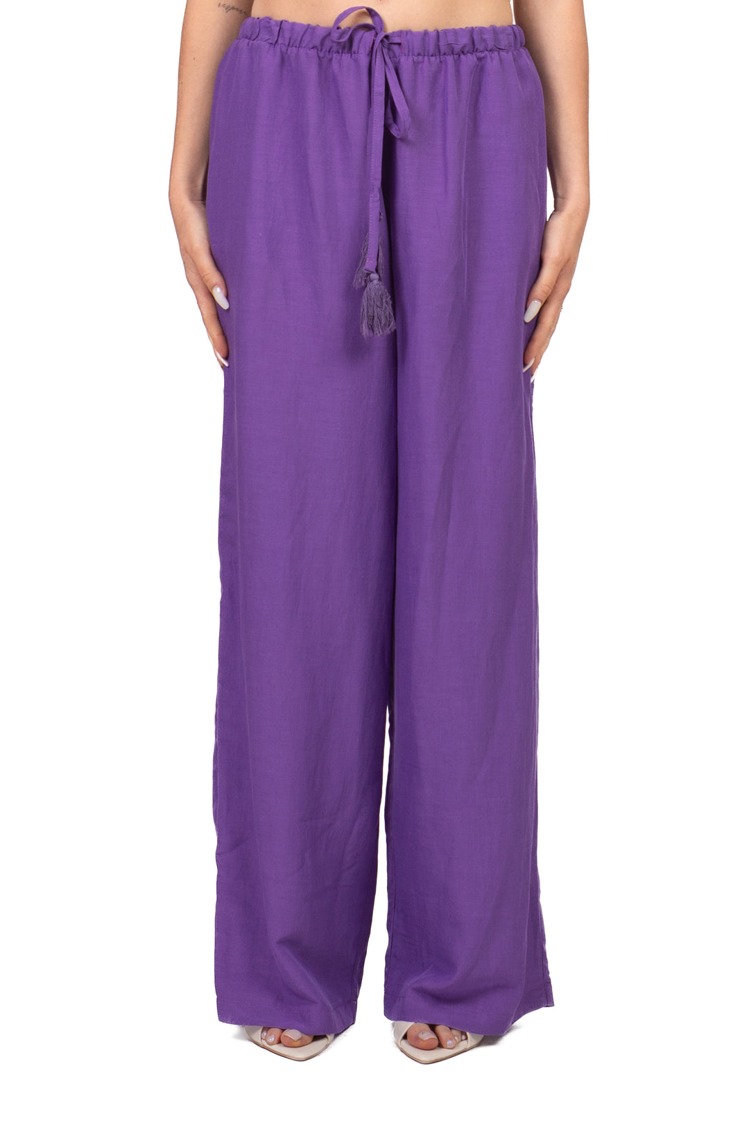 Tensione In - Completo top e pantalone misto lino Art. 26C5366