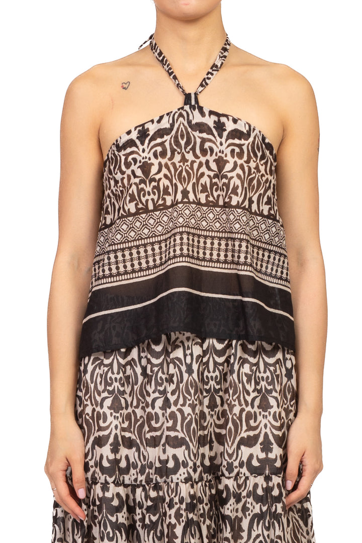 Tensione In - Completo top e gonna fantasia  Art. 39573