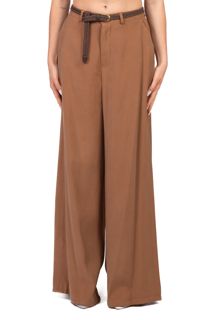 Have One - Pantalone palazzo in cupro Art. PIA-Q634