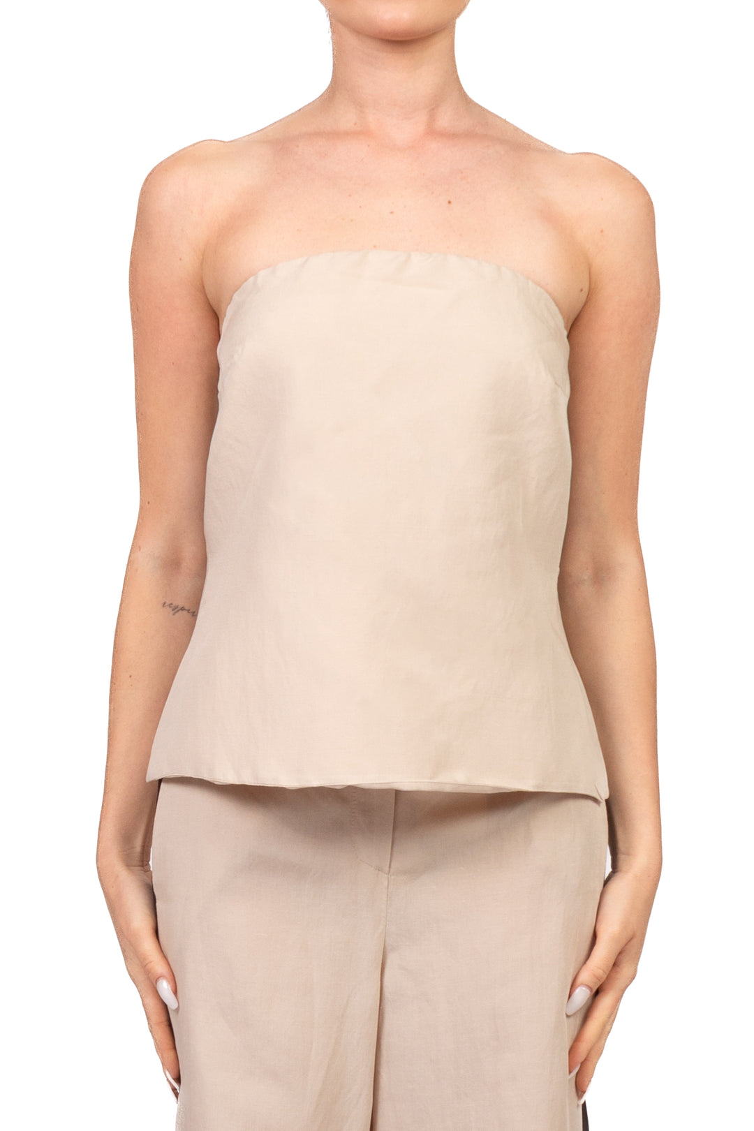 Tensione In - Completo top e pantalone misto lino Art. 26C5372