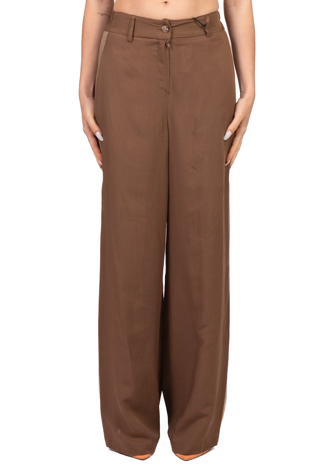 Tensione In - Completo top e pantalone misto lino Art. 26C5372