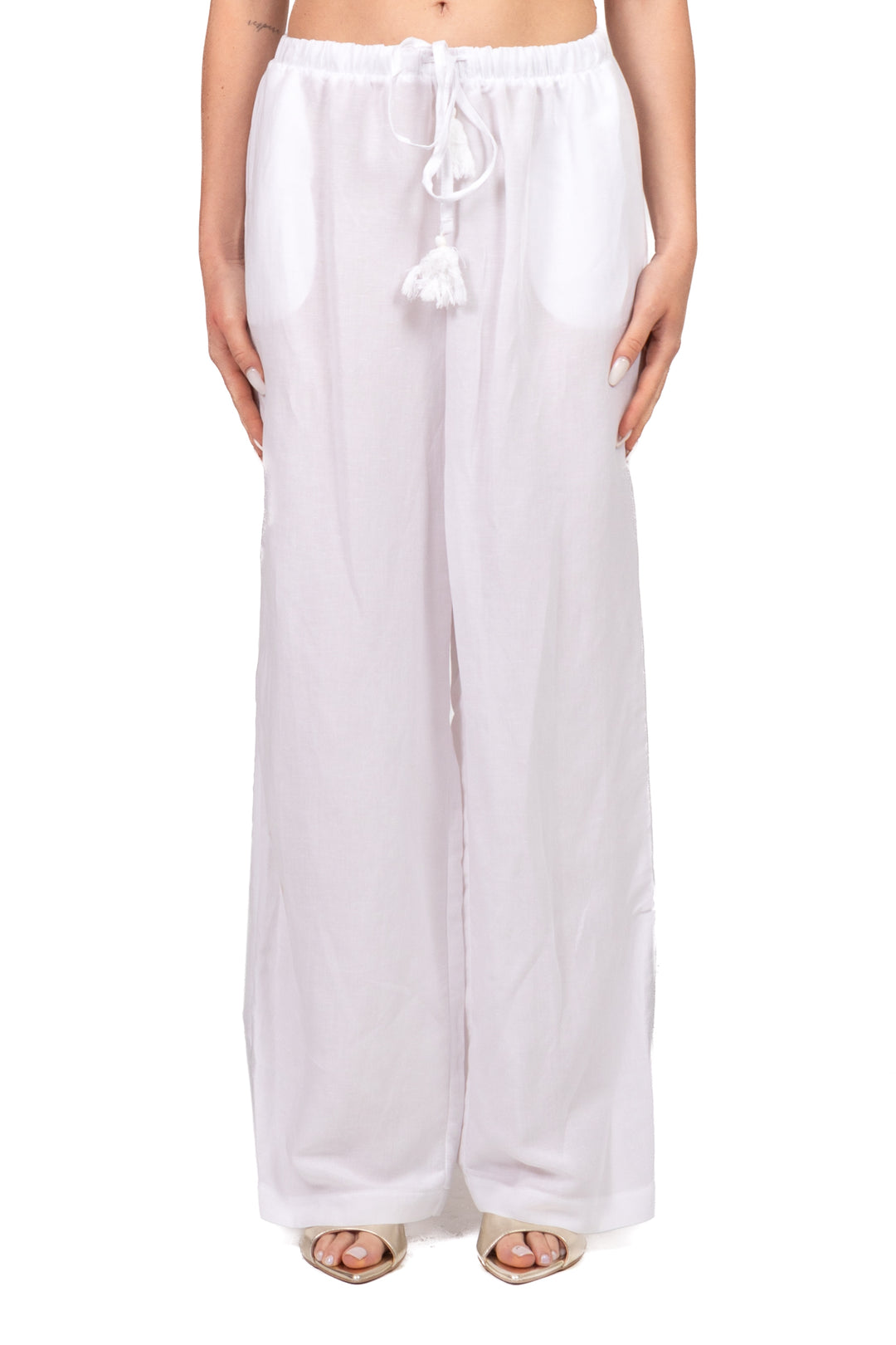 Tensione In - Completo top e pantalone misto lino Art. 26C5366