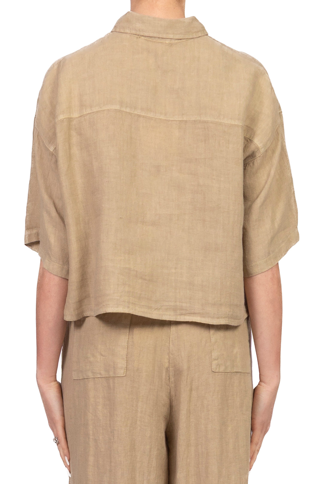 Vicolo - Camicia in lino con ricamo Art. TAB2625