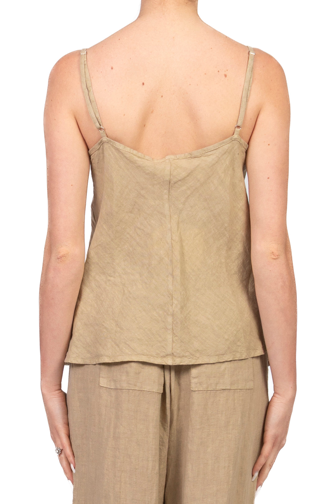 Vicolo - Top in lino con ricamo Art. TAB2624
