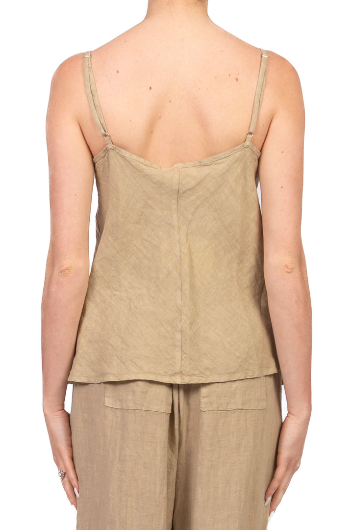Vicolo - Top in lino con ricamo Art. TAB2624