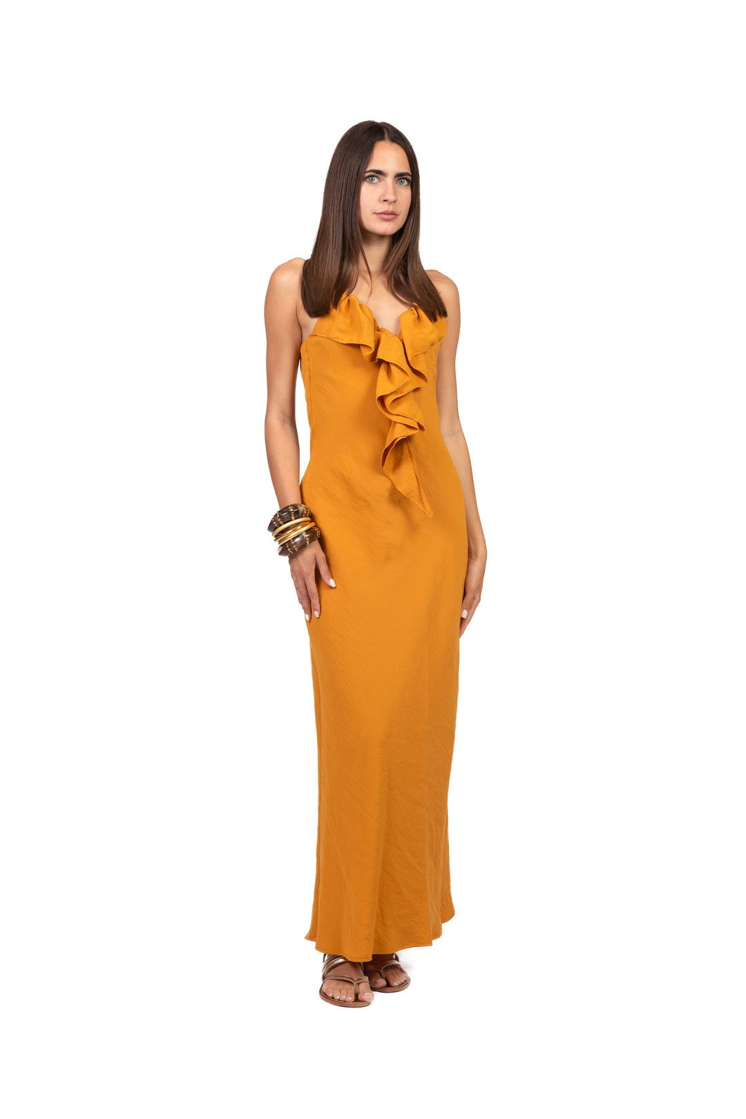 Dixie - Abito lungo con rouches Art. A352A123