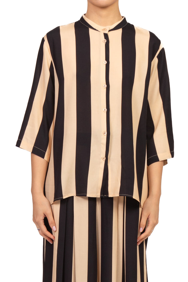 Dixie - Camicia rigata manica 3/4 Art. CFRN1ZA