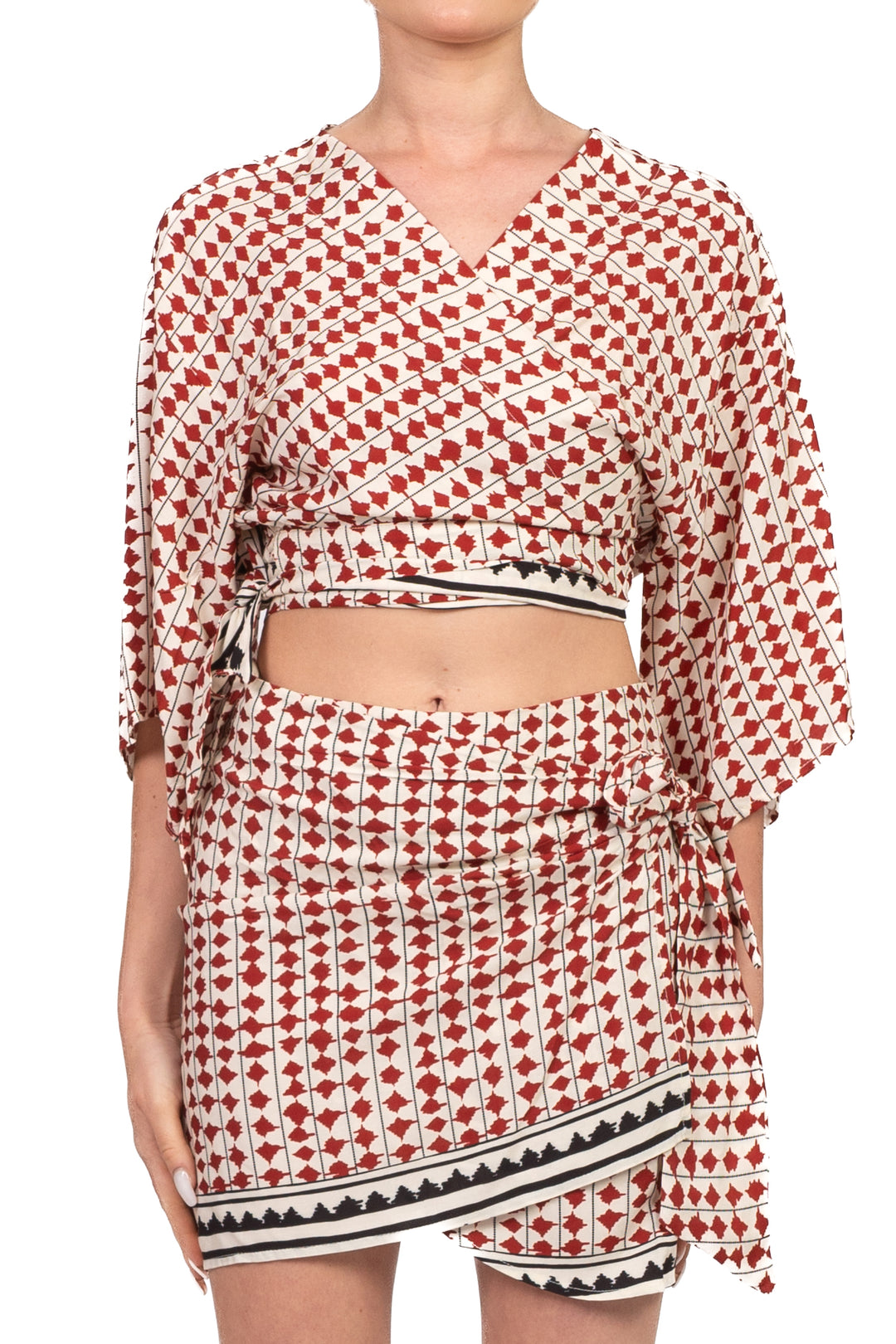 Vicolo - Blusa fantasia incrociata Art. TAB2854