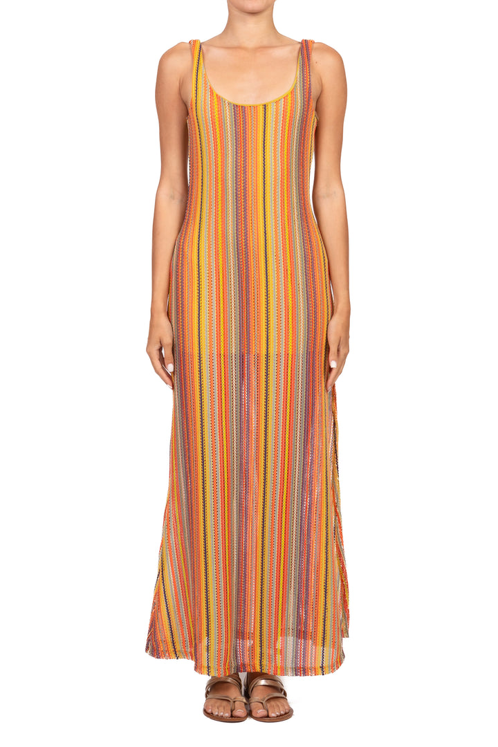 Have One - Abito lungo in filo multicolor Art. AMA-Q245