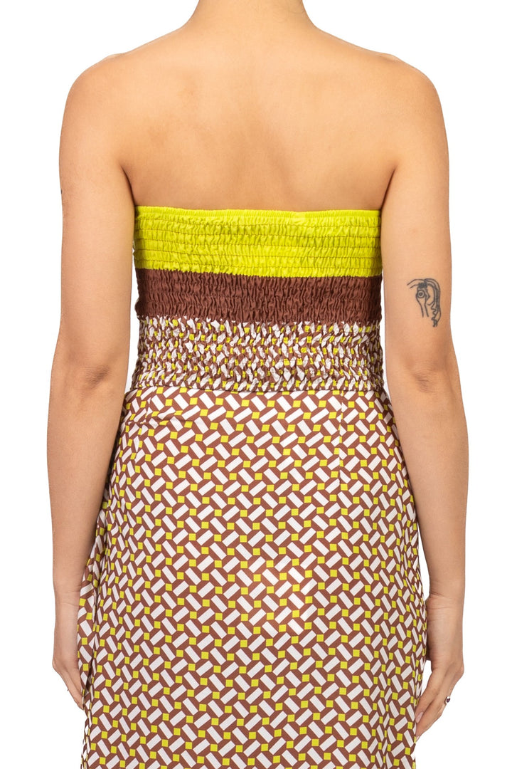 Tensione In - Top foulard fantasia geometrica Art. PE260315