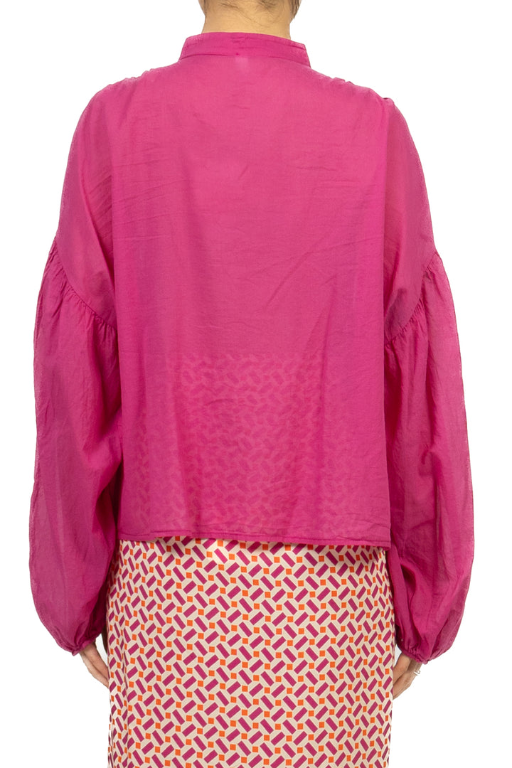 Tensione In - Camicia in mussola manica palloncino Art. PE260303