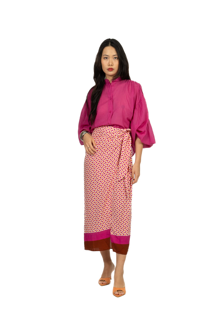 Tensione In - Camicia in mussola manica palloncino Art. PE260303