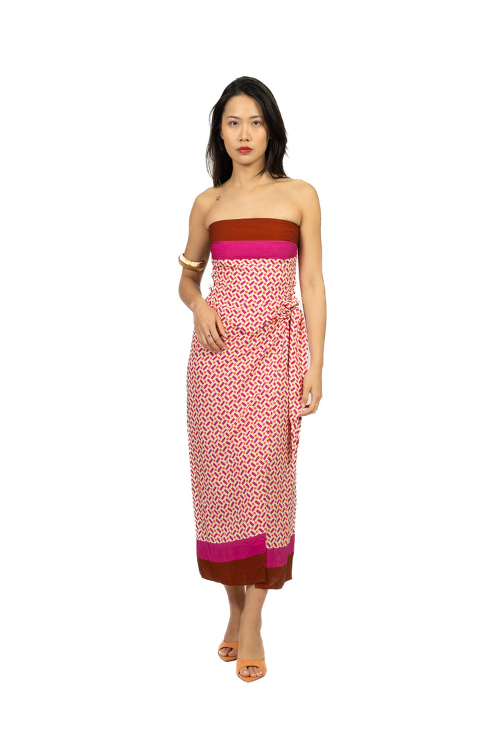 Tensione In - Top foulard fantasia geometrica Art. PE260315
