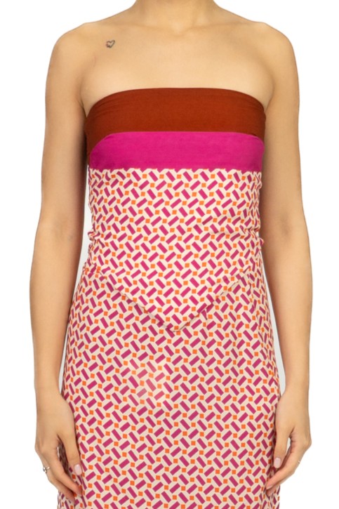 Tensione In - Top foulard fantasia geometrica Art. PE260315