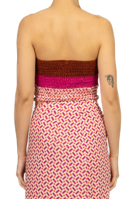 Tensione In - Top foulard fantasia geometrica Art. PE260315