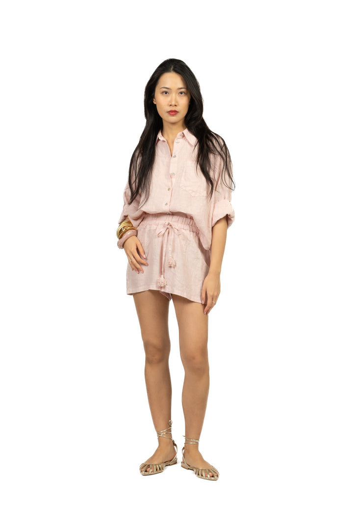 Tensione In - Shorts in lino con coulisse Art. S26PJ45