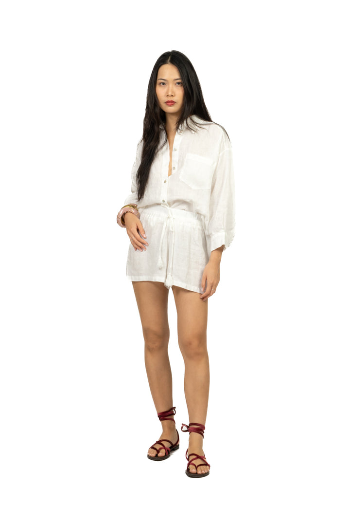 Tensione In - Shorts in lino con coulisse Art. S26PJ45