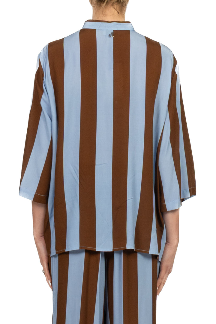 Dixie - Camicia rigata manica 3/4 Art. CFRN1ZA