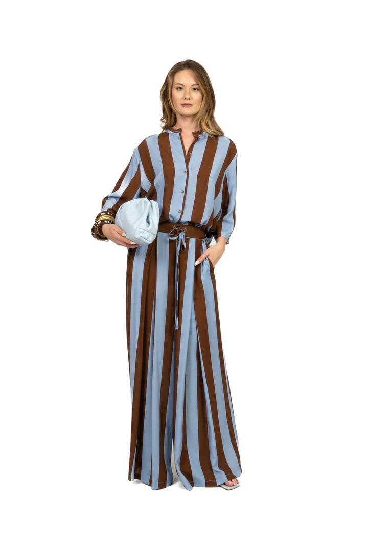 Dixie - Camicia rigata manica 3/4 Art. CFRN1ZA