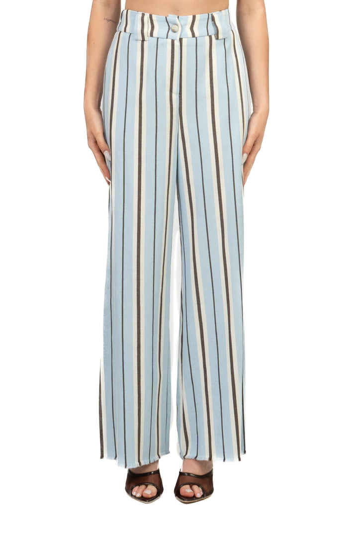 Tensione In - Pantalone rigato gamba dritta Art. 26P5371