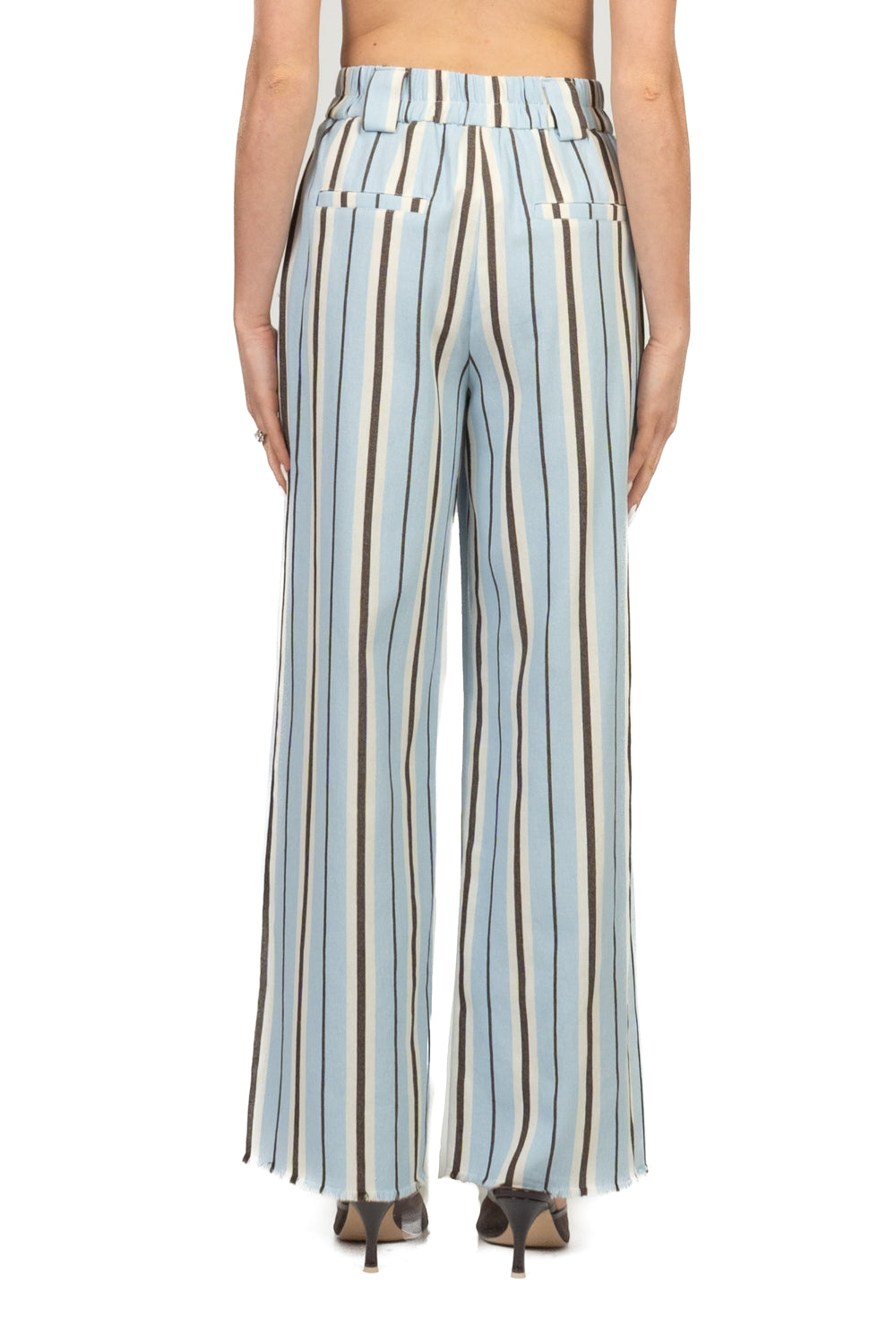 Tensione In - Pantalone rigato gamba dritta Art. 26P5371