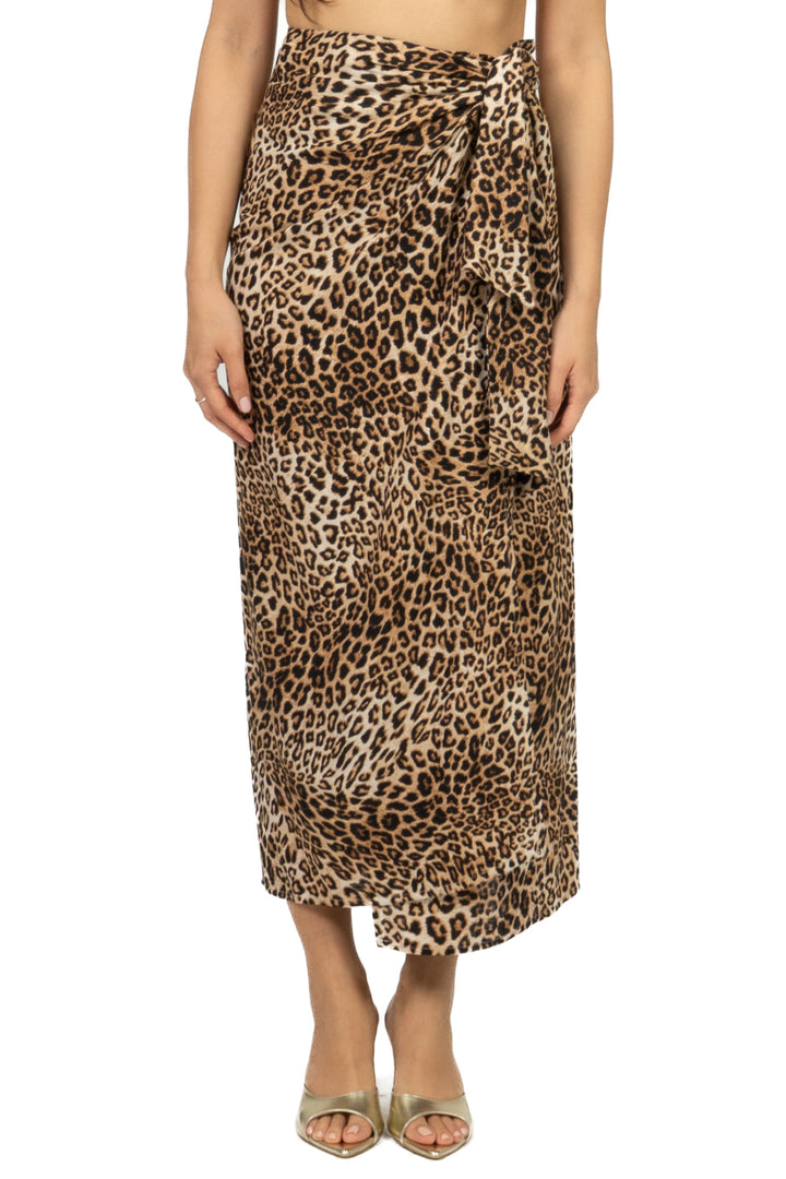 Tensione In - Gonna pareo lunga animalier Art. D1859