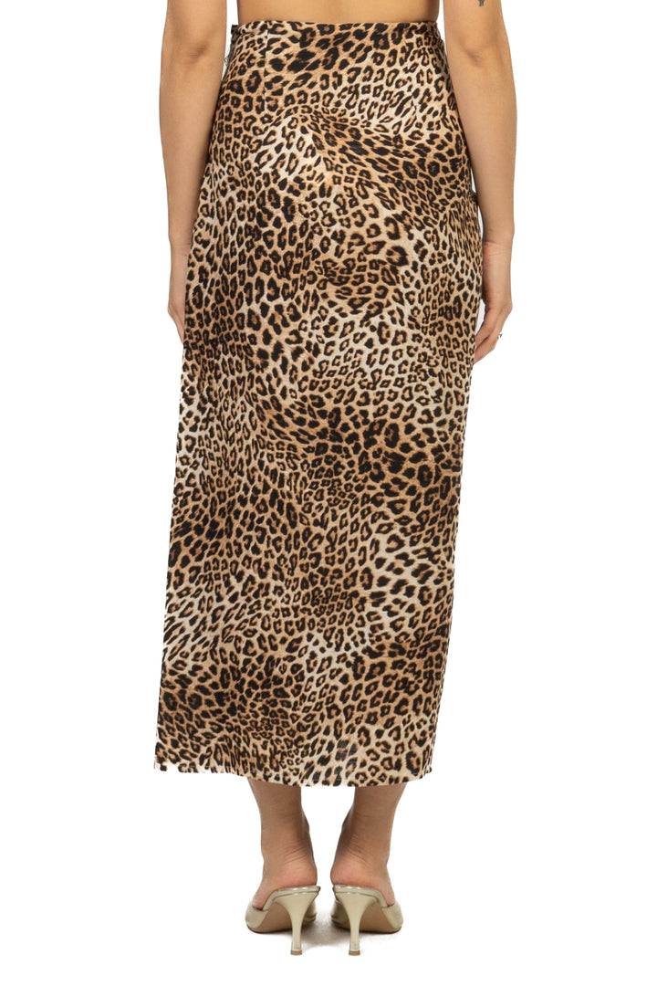 Tensione In - Gonna pareo lunga animalier Art. D1859