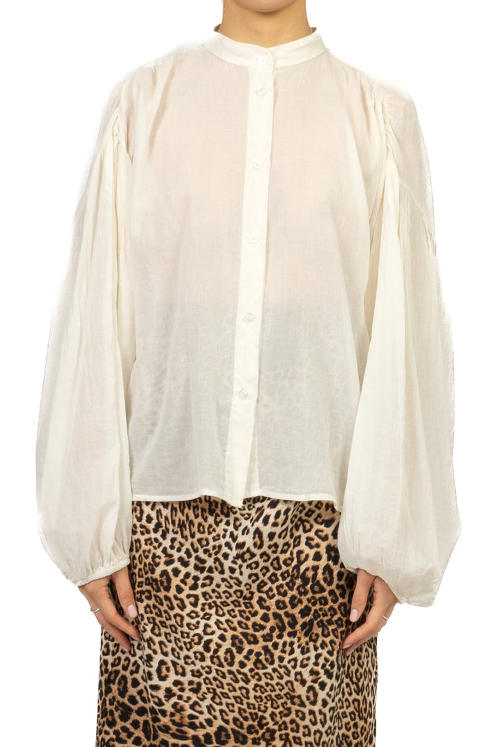 Tensione In - Camicia in mussola manica palloncino Art. PE260303