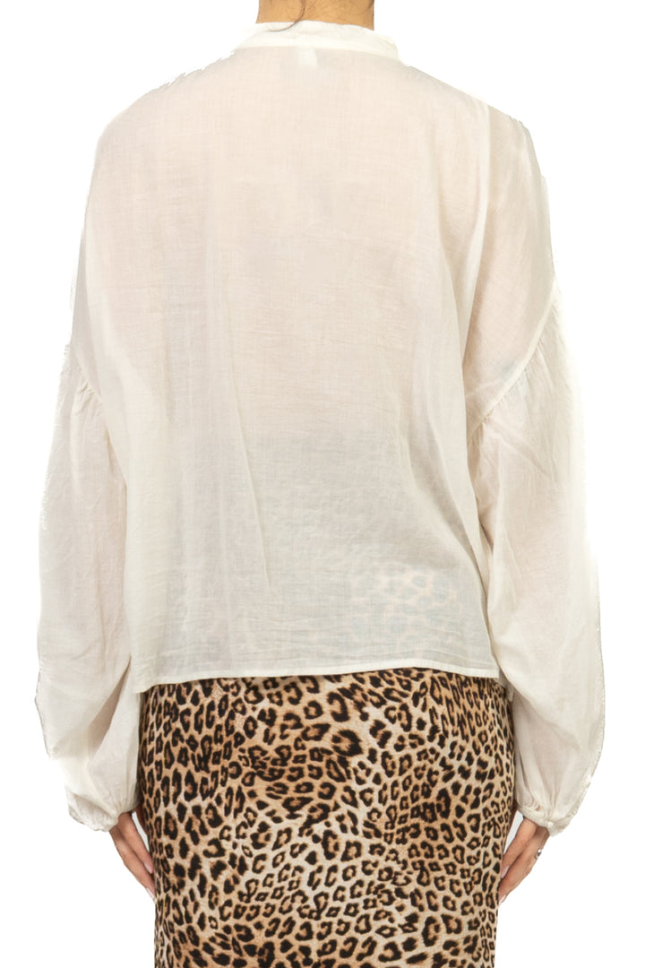 Tensione In - Camicia in mussola manica palloncino Art. PE260303