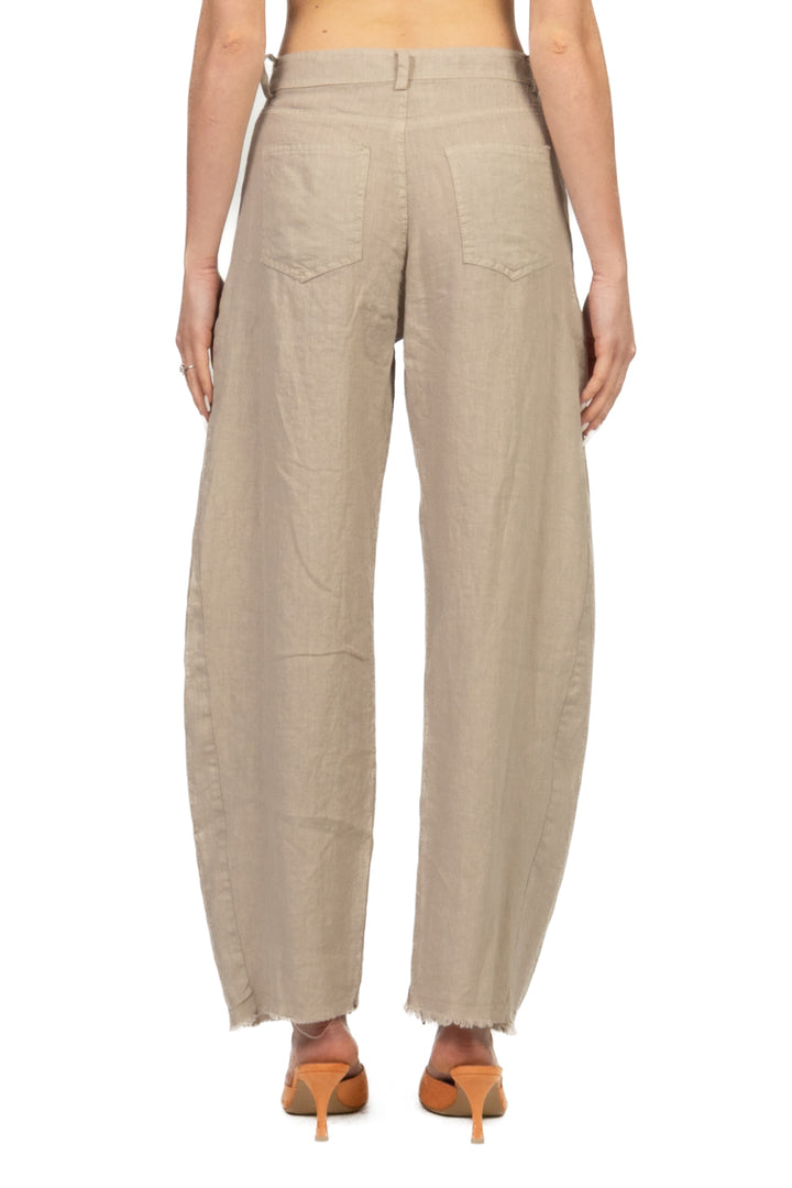 Tensione In - Pantalone barrel in lino Art. S26PJ93