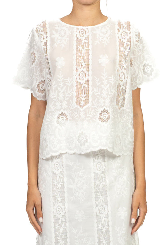Tensione In - Blusa ricamata Art. 38439