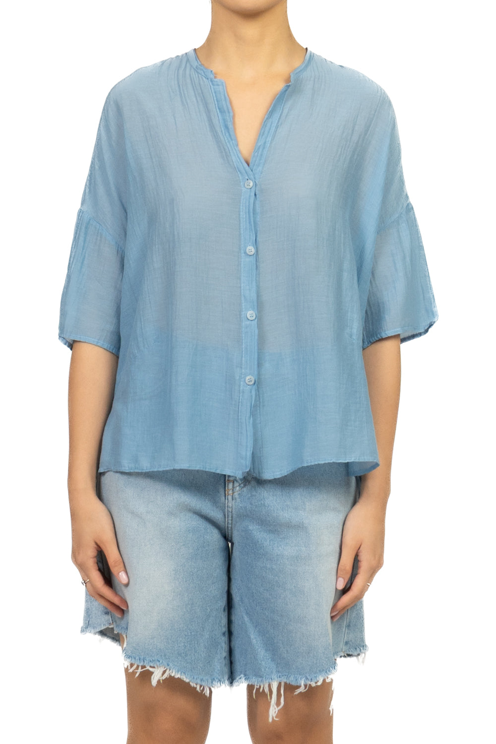 Vicolo - Camicia in mussola mezza manica Art. TAB0670